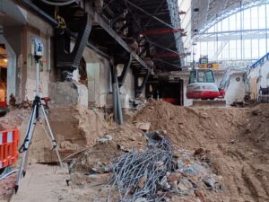 Trimble X7 maatvoering Amsterdam Centraal