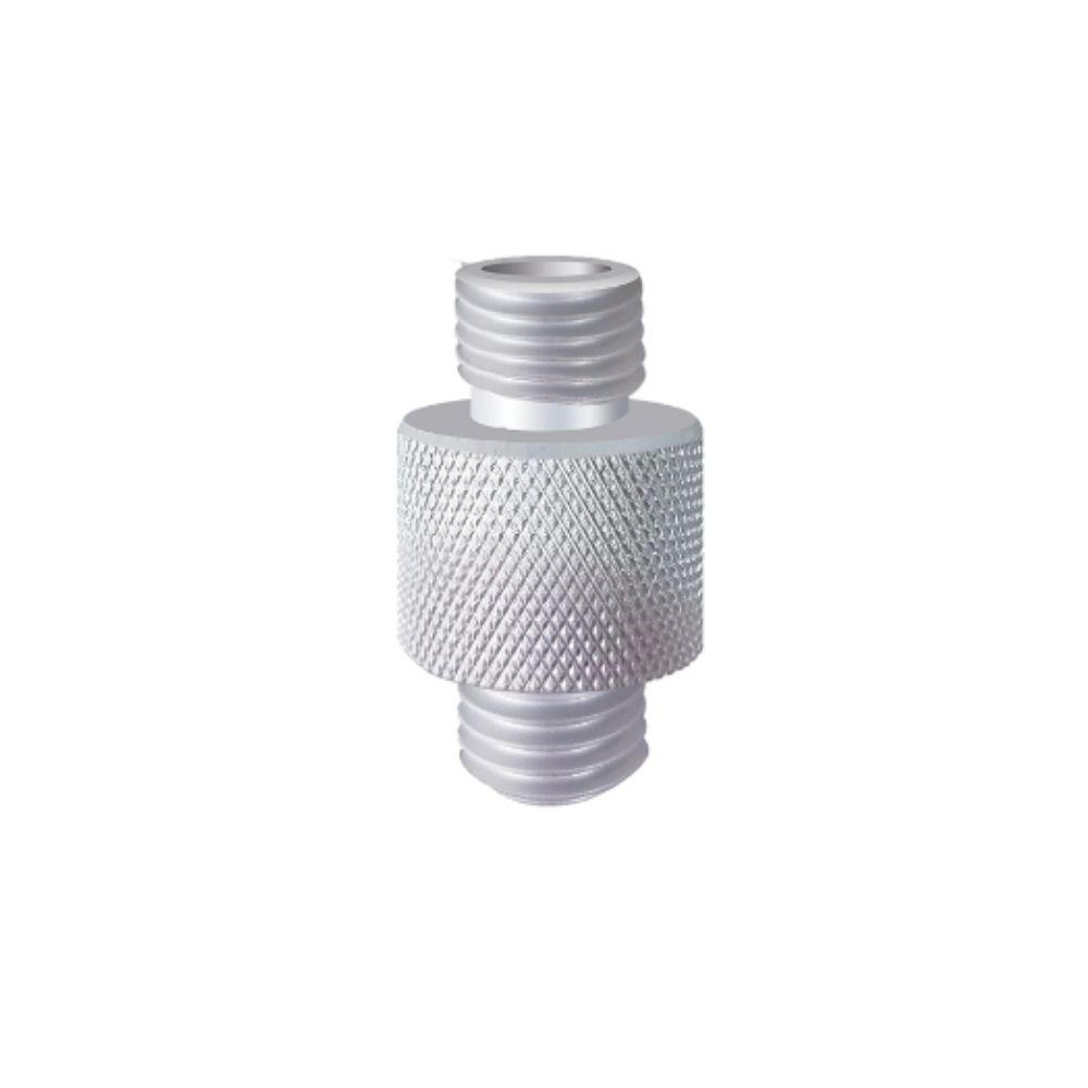 Adapter stok – aluminium, dubbele buitendraad, 15mm - ASY-20036