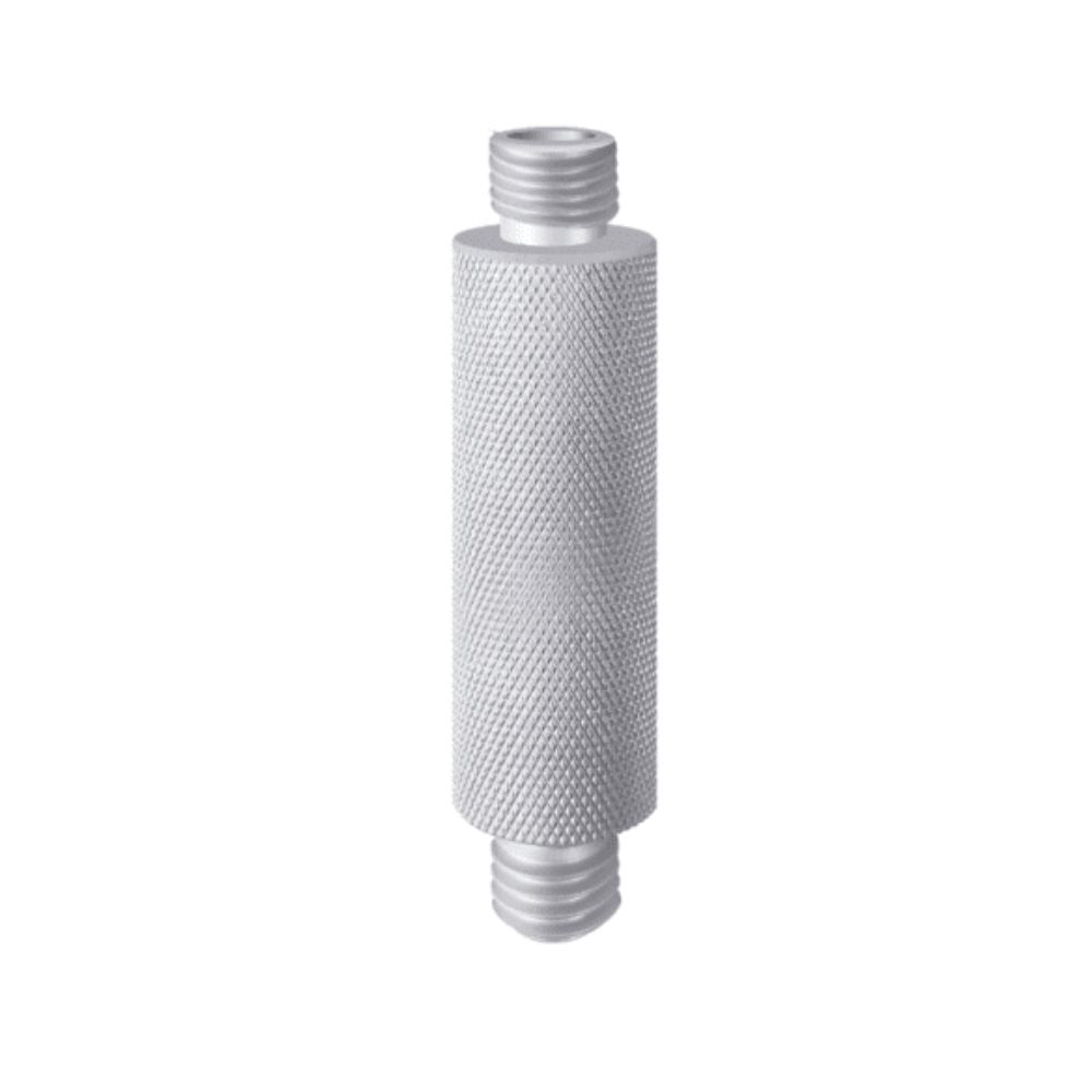 Adapter stok - aluminium, dubbele buitendraad - in verschillende hoogtes 15mm t/m 150mm