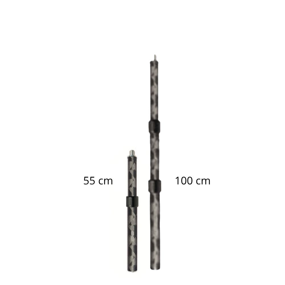 Stok telescopisch – carbon fiber, verstelbaar 55-100cm – POL-40020